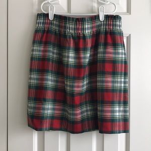 J. Crew plaid skirt